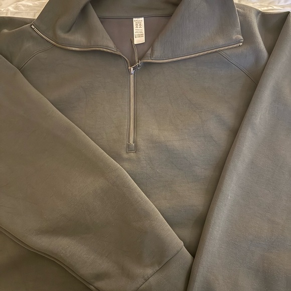 SPANX AIR ESSENTIALS 1/2 ZIP, NWOT, OLIVE, 3X - Picture 5 of 6